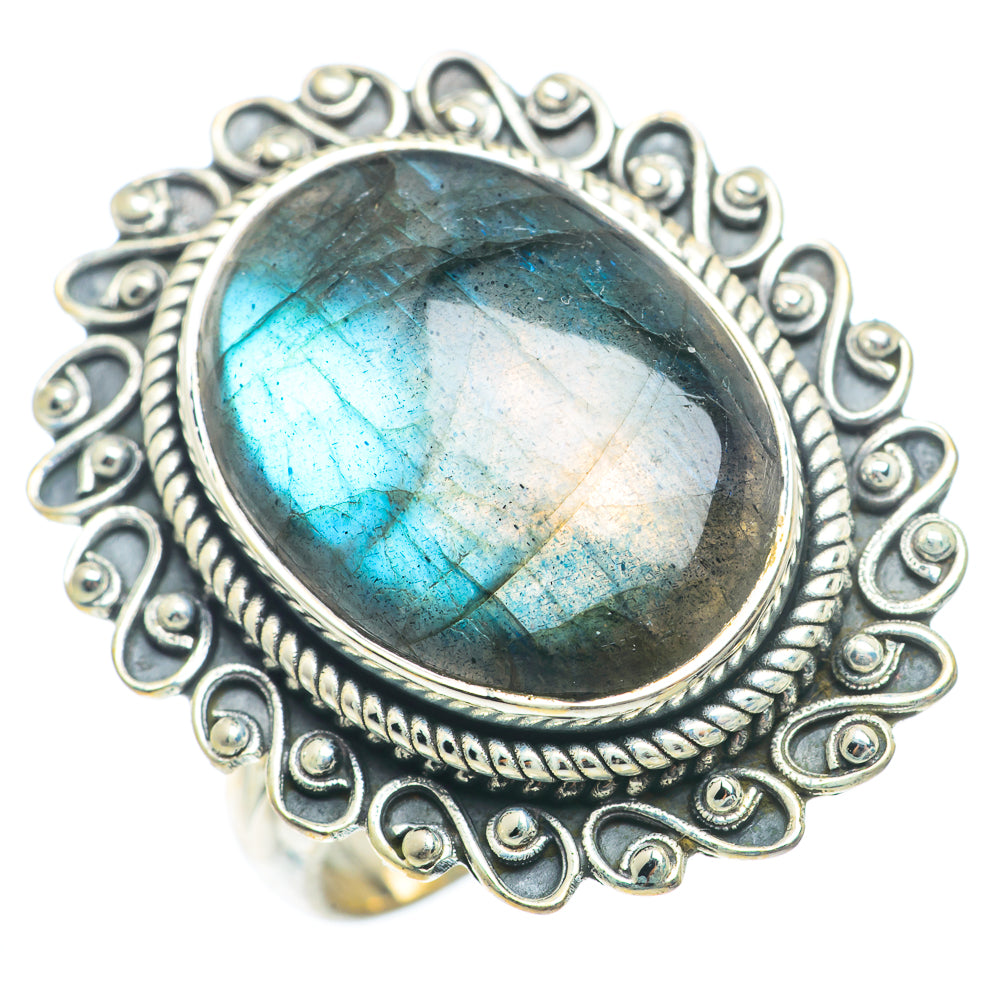 Labradorite Rings handcrafted by Ana Silver Co - RING73454