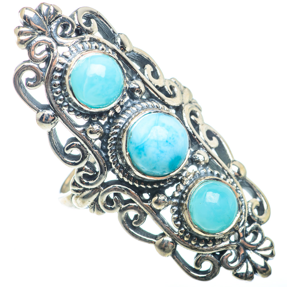 Larimar Rings handcrafted by Ana Silver Co - RING73455