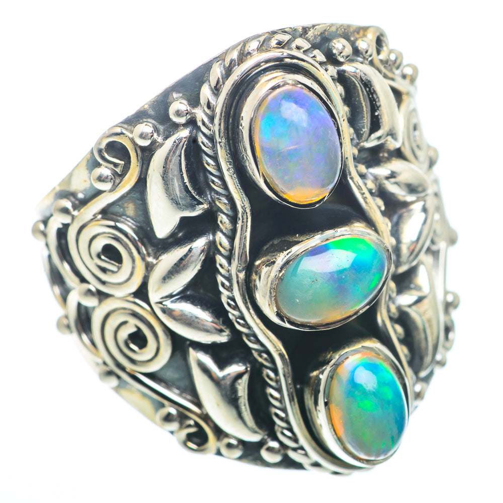 Ethiopian Opal Rings handcrafted by Ana Silver Co - RING73472