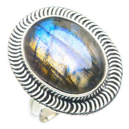 Labradorite Rings handcrafted by Ana Silver Co - RING73473