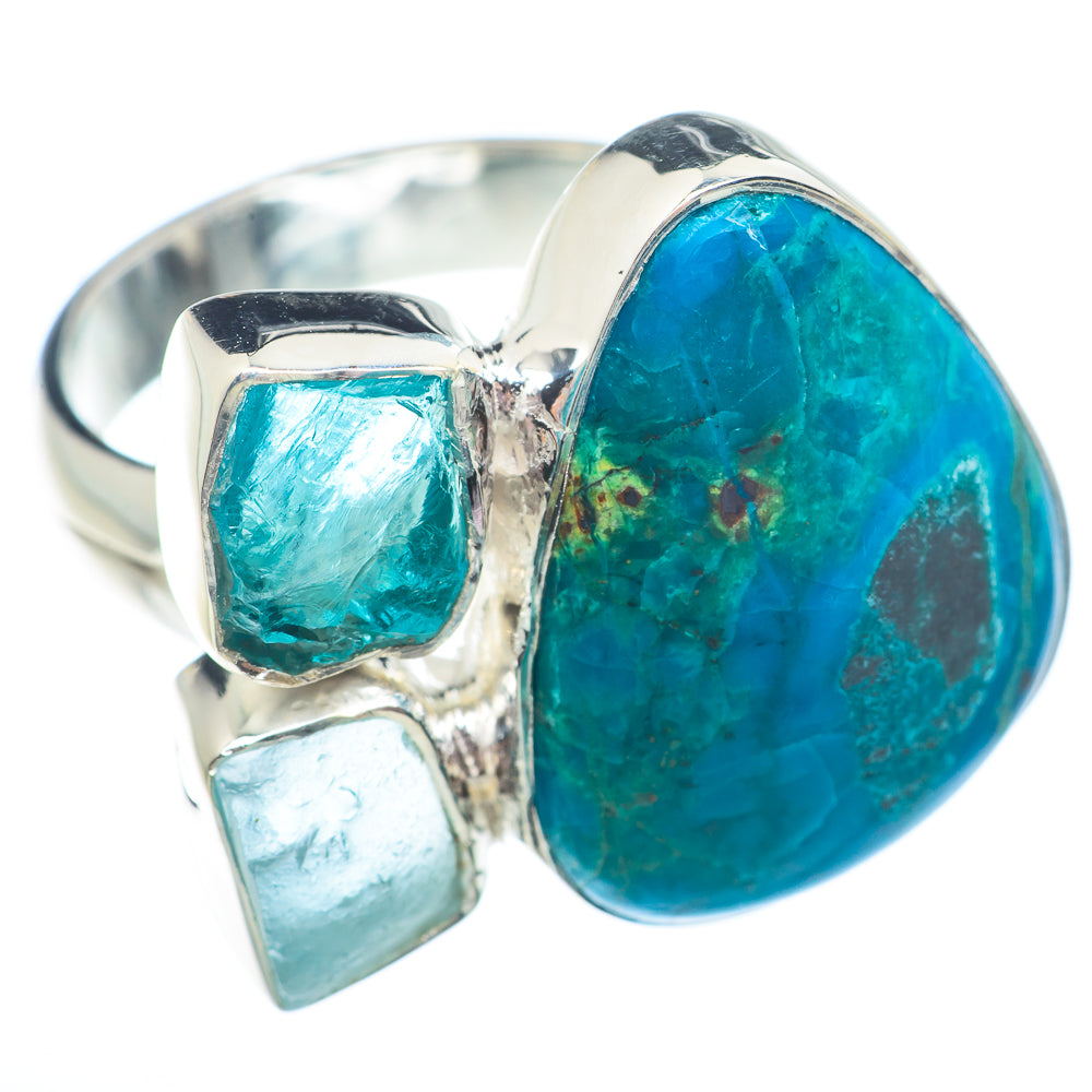 K2 Blue Azurite Rings handcrafted by Ana Silver Co - RING73475