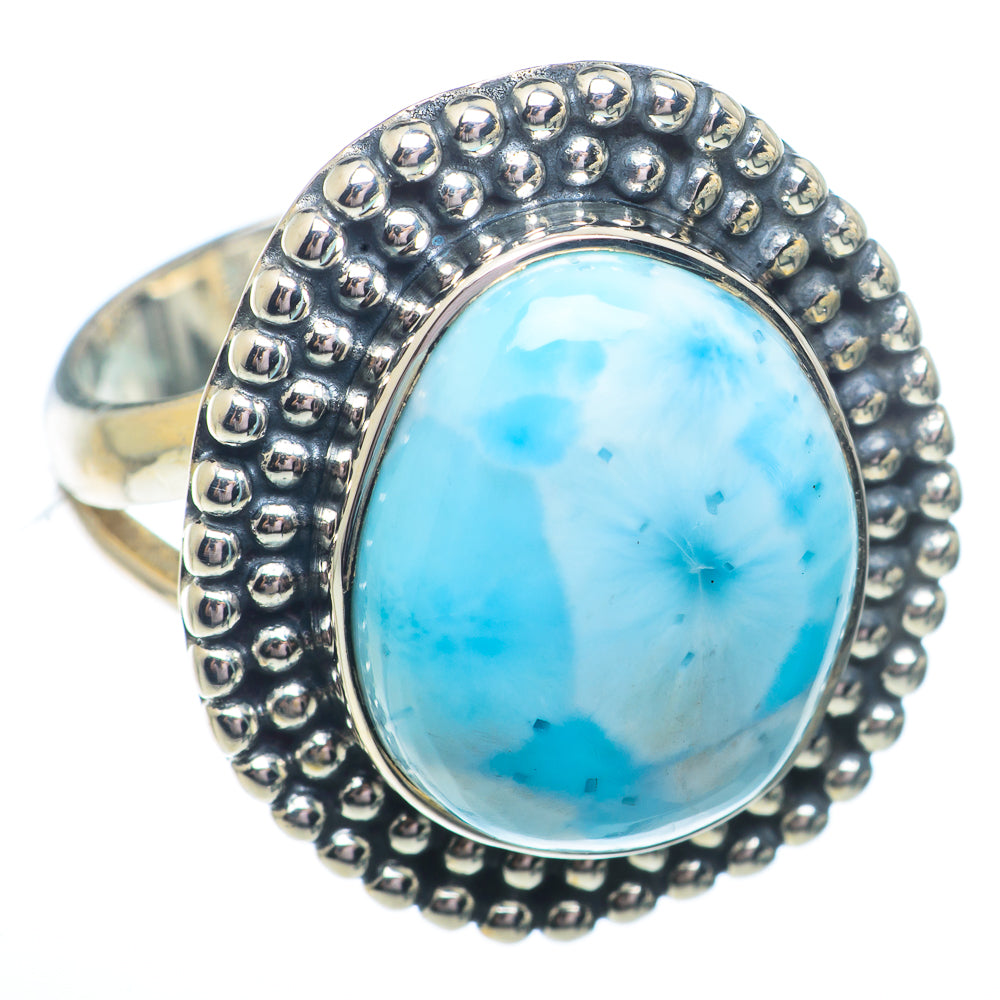 Larimar Rings handcrafted by Ana Silver Co - RING73476