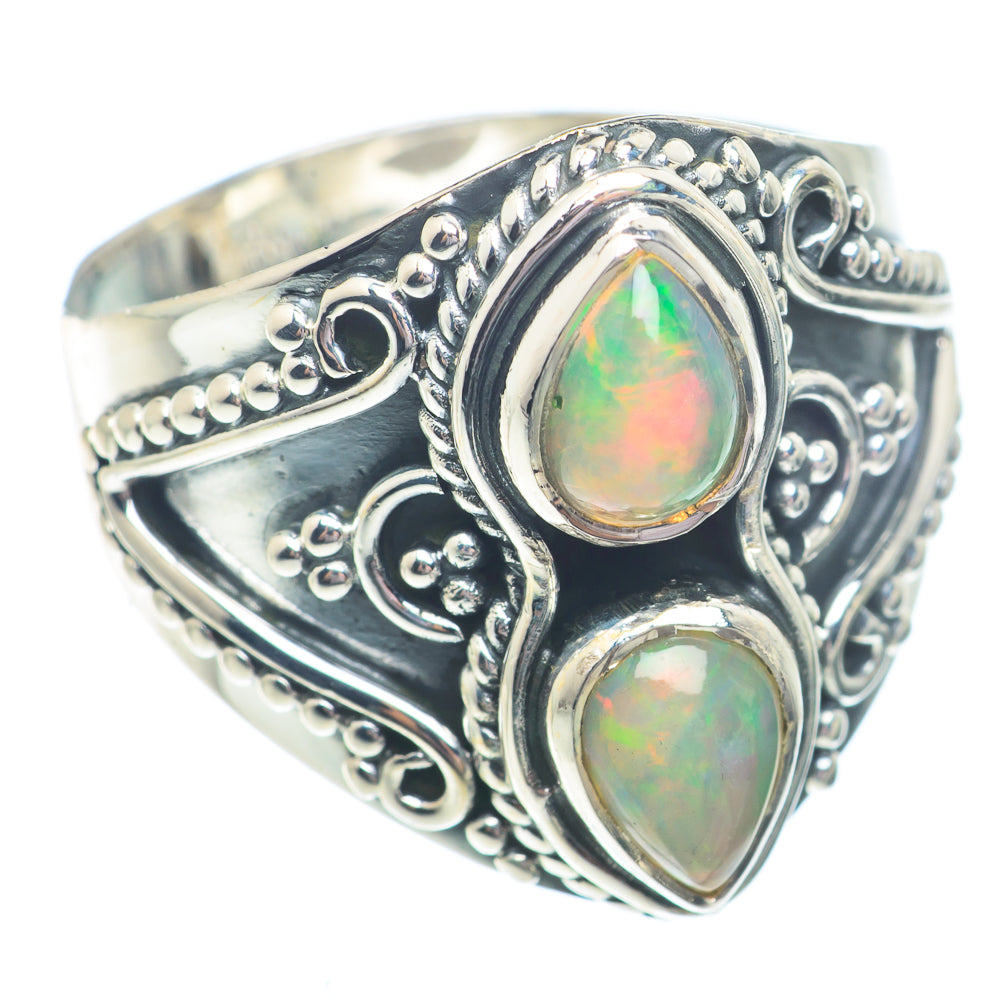 Ethiopian Opal Rings handcrafted by Ana Silver Co - RING73516