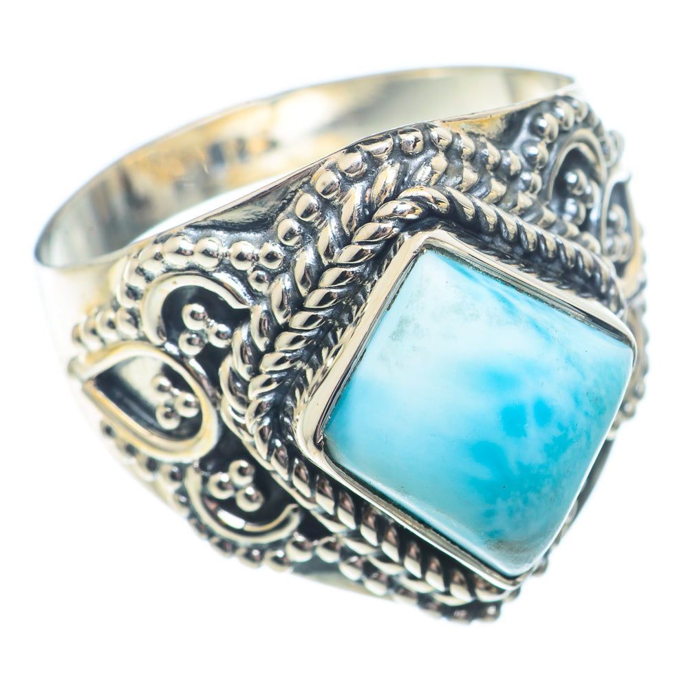 Larimar Rings handcrafted by Ana Silver Co - RING73526