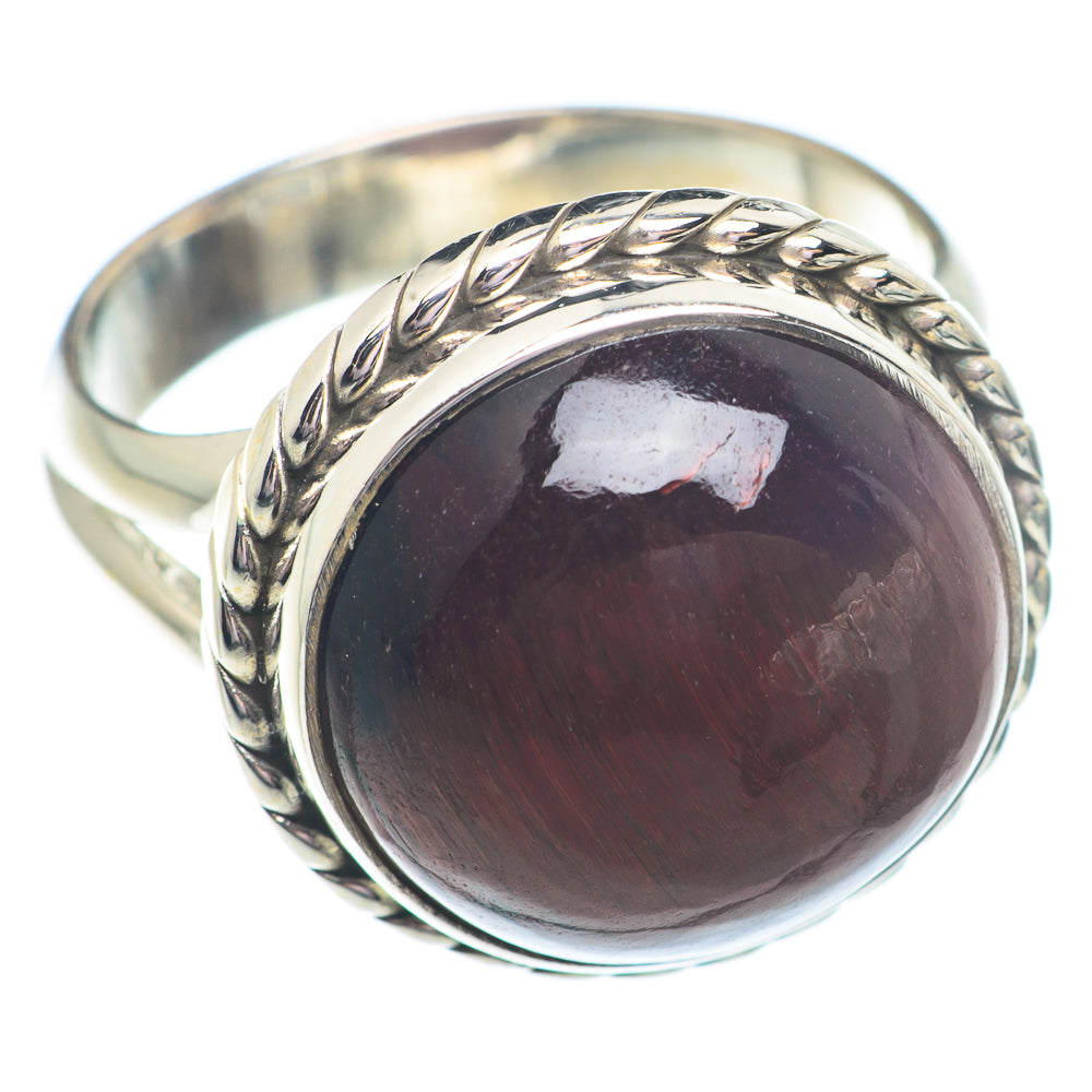 Red Tiger Eye Rings handcrafted by Ana Silver Co - RING73539