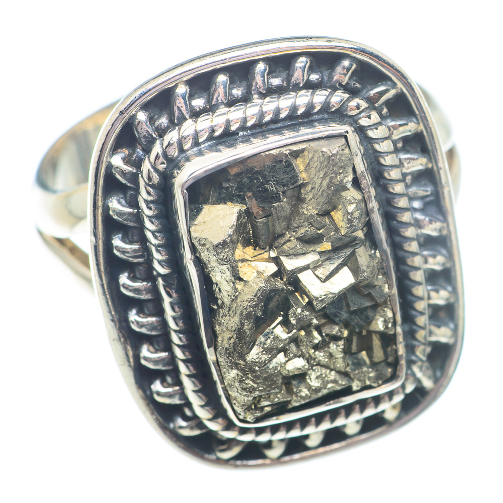 Pyrite Rings handcrafted by Ana Silver Co - RING73554