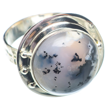 Dendritic Opal Rings handcrafted by Ana Silver Co - RING73558