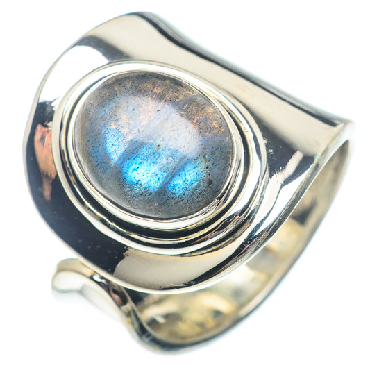 Labradorite Rings handcrafted by Ana Silver Co - RING73571