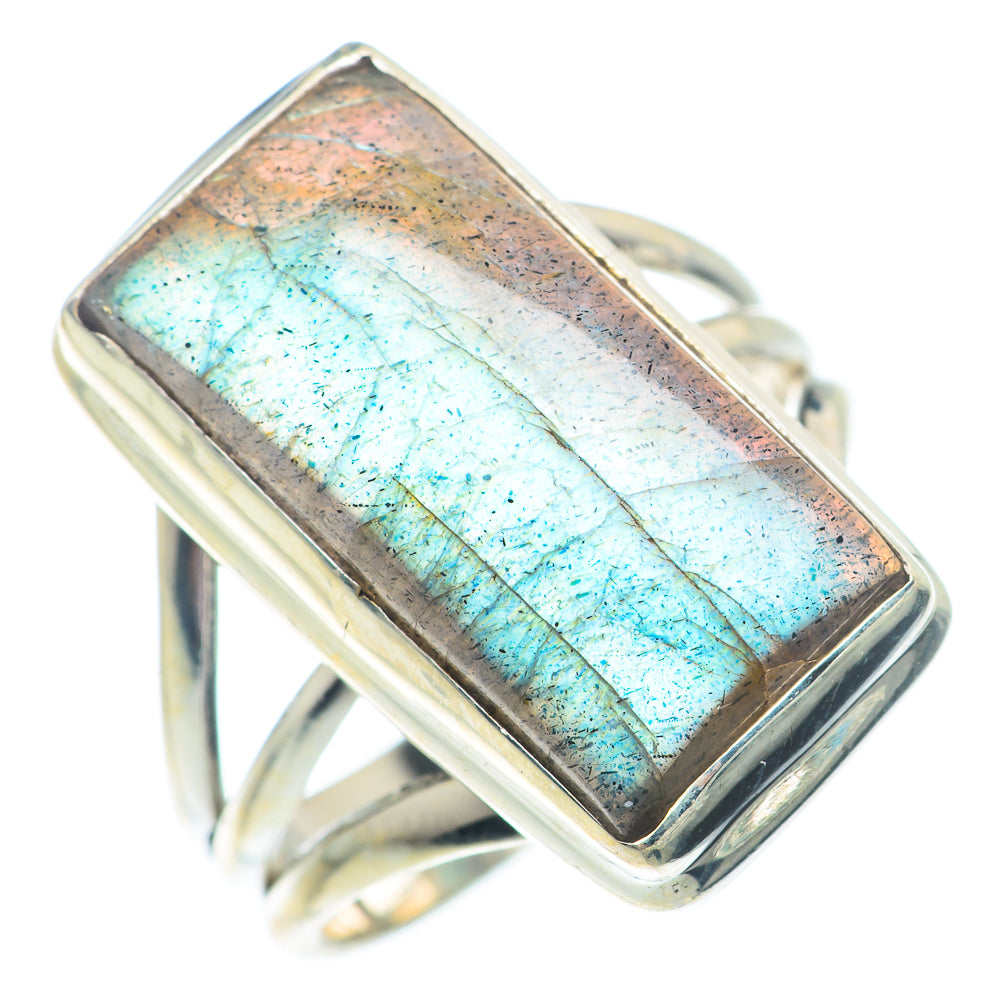 Labradorite Rings handcrafted by Ana Silver Co - RING73573