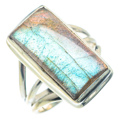 Labradorite Rings handcrafted by Ana Silver Co - RING73573