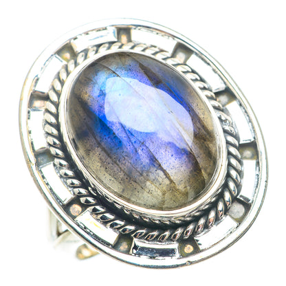 Labradorite Rings handcrafted by Ana Silver Co - RING73576