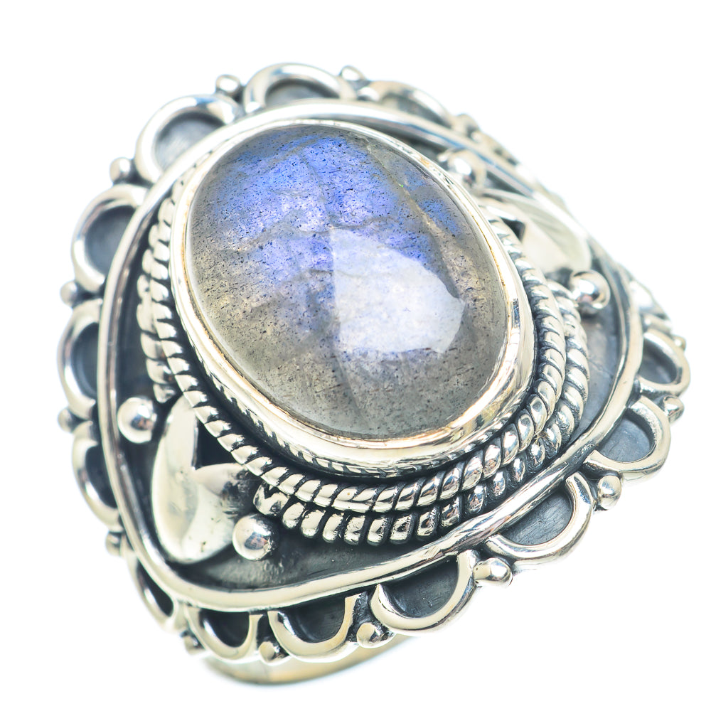 Labradorite Rings handcrafted by Ana Silver Co - RING73579
