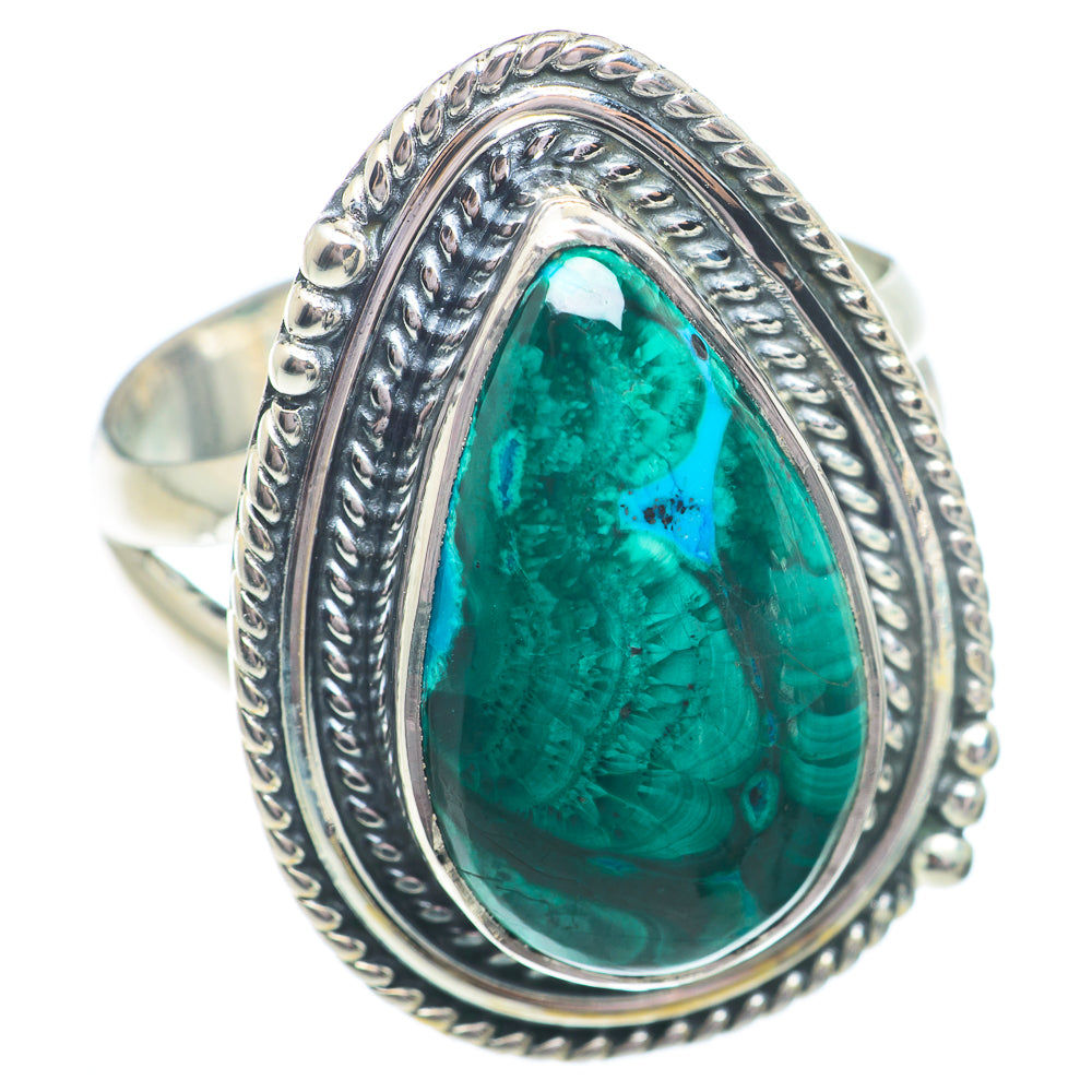 Chrysocolla Rings handcrafted by Ana Silver Co - RING73581