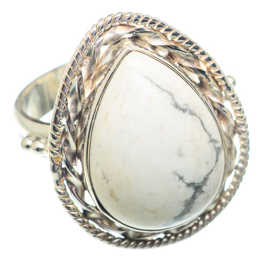Howlite Rings handcrafted by Ana Silver Co - RING73605