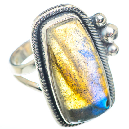 Labradorite Rings handcrafted by Ana Silver Co - RING73616