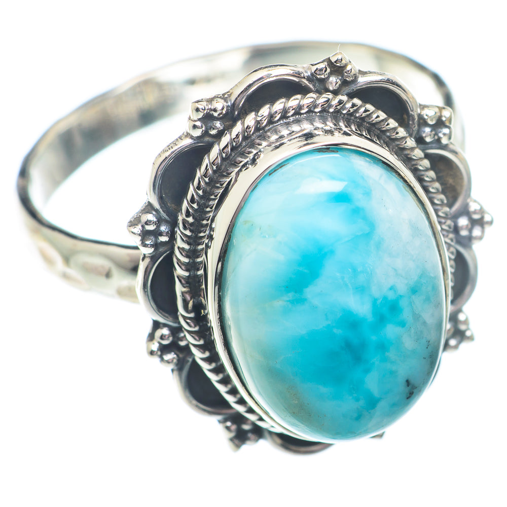 Larimar Rings handcrafted by Ana Silver Co - RING73618