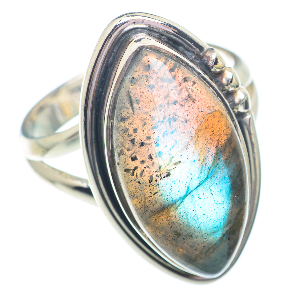 Labradorite Rings handcrafted by Ana Silver Co - RING73620