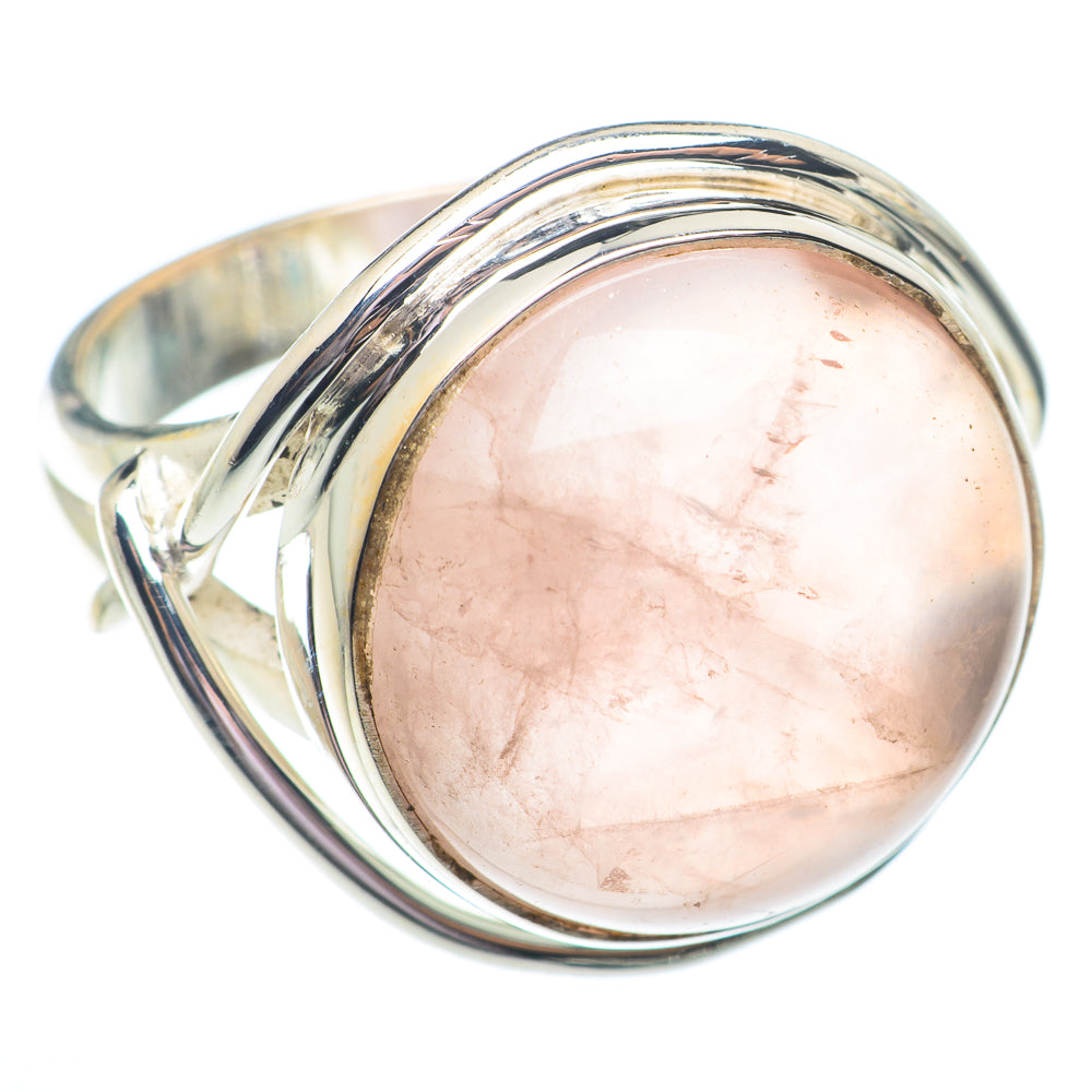 Rose Quartz Rings handcrafted by Ana Silver Co - RING73638