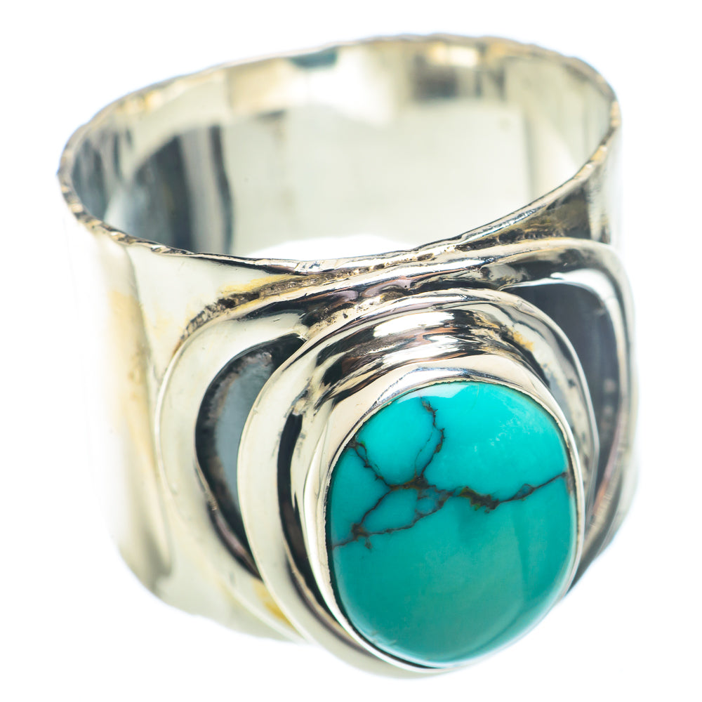 Tibetan Turquoise Rings handcrafted by Ana Silver Co - RING73662