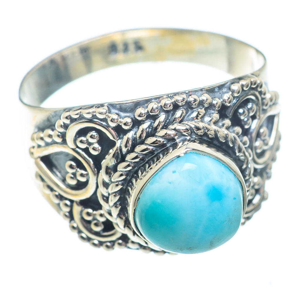 Larimar Rings handcrafted by Ana Silver Co - RING73663