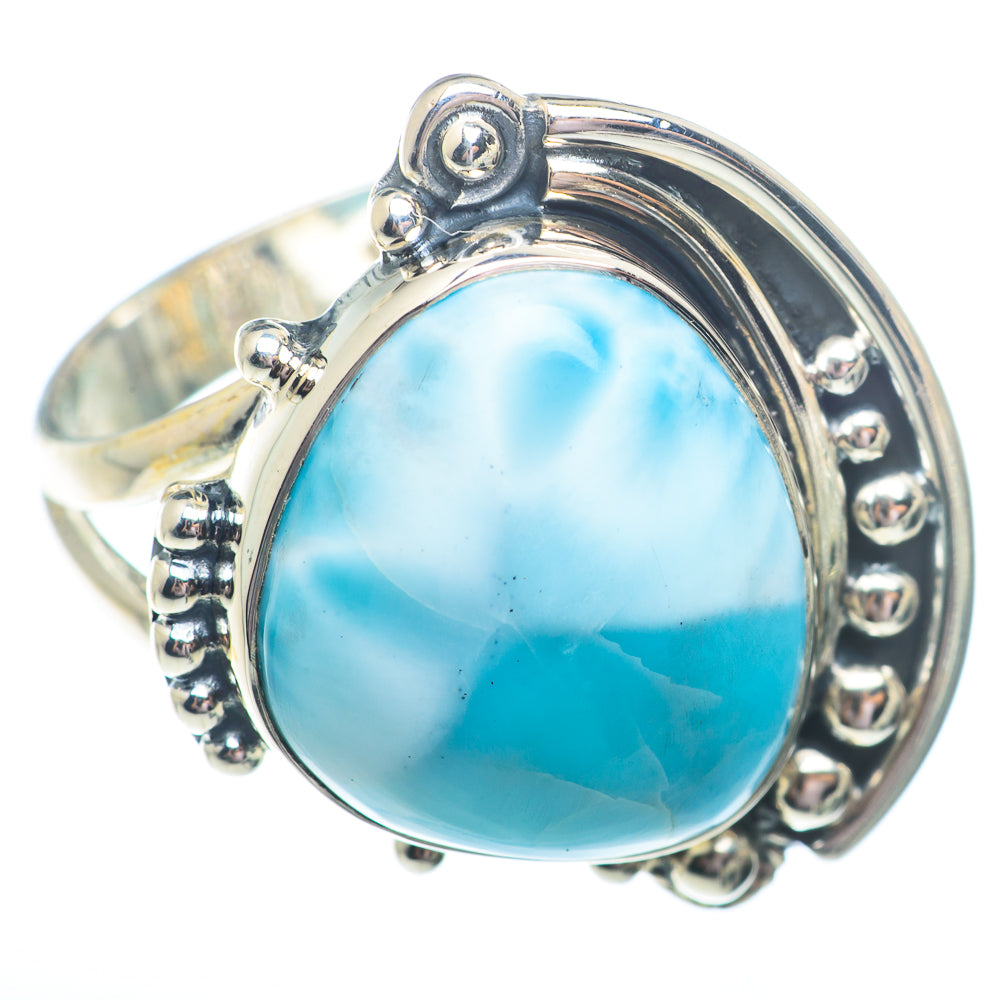Larimar Rings handcrafted by Ana Silver Co - RING73669
