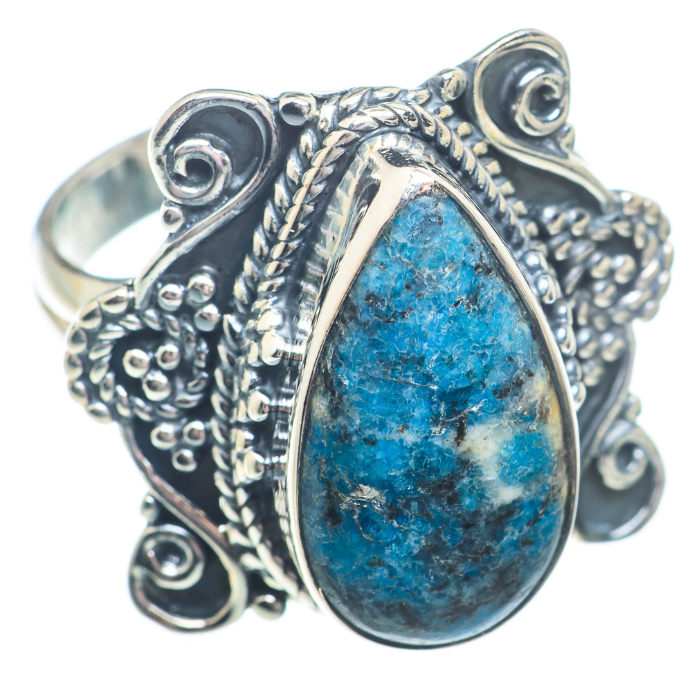 K2 Blue Azurite Rings handcrafted by Ana Silver Co - RING73670