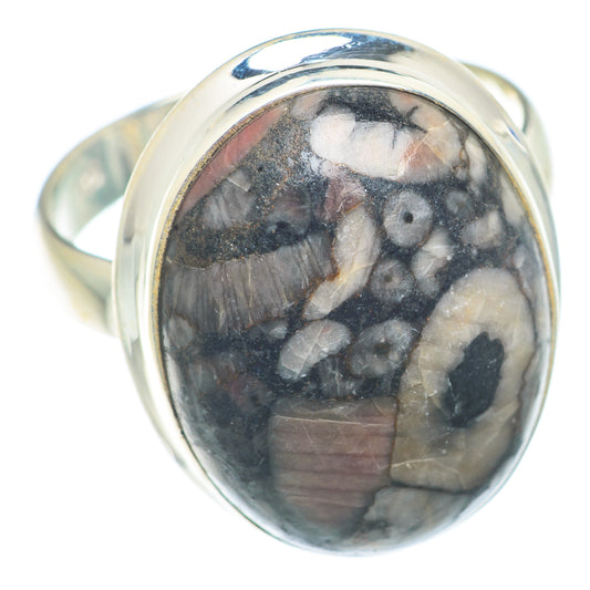 Crinoid Fossil Rings handcrafted by Ana Silver Co - RING73679