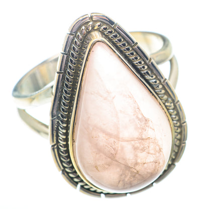 Rose Quartz Rings handcrafted by Ana Silver Co - RING73684