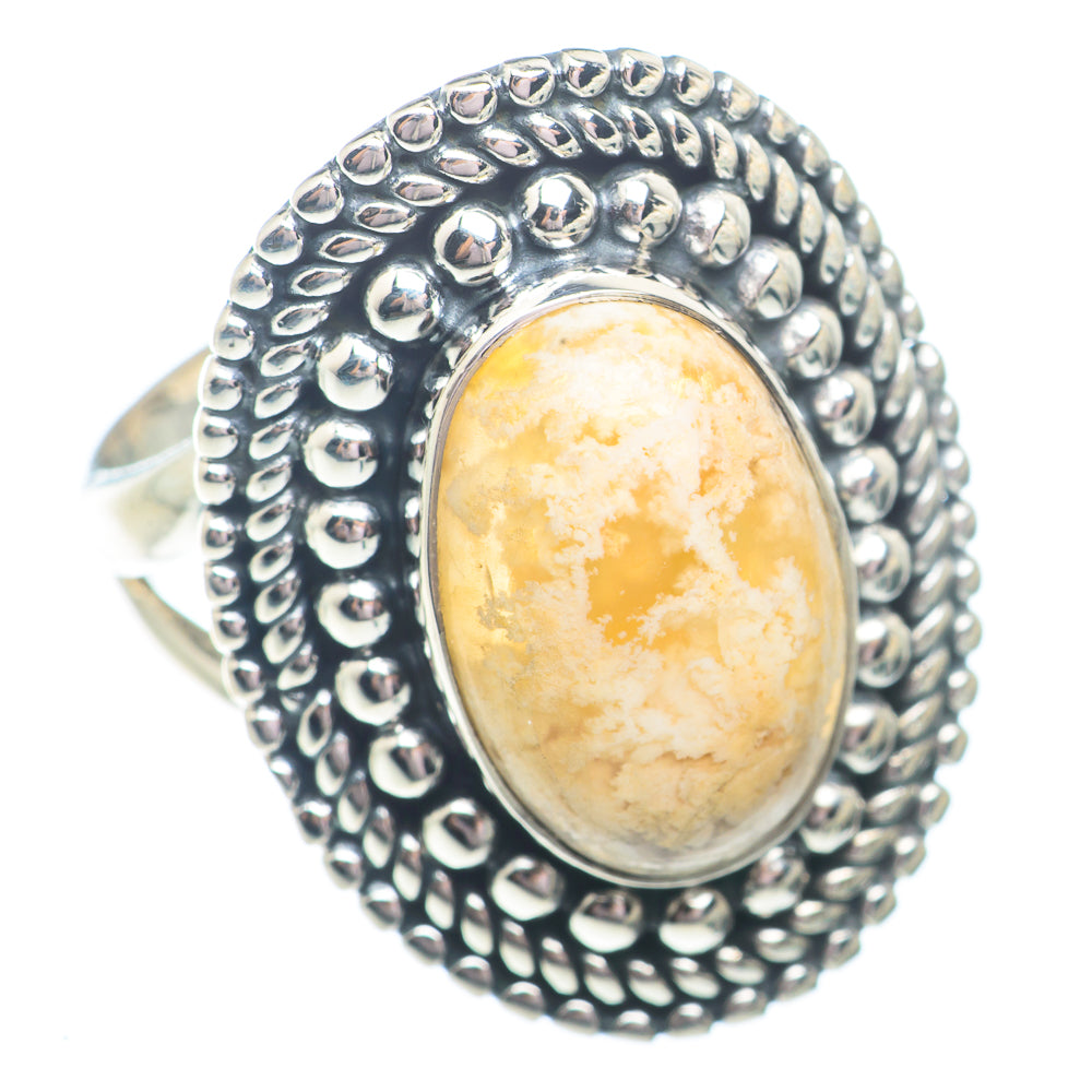 Scolecite Rings handcrafted by Ana Silver Co - RING73700
