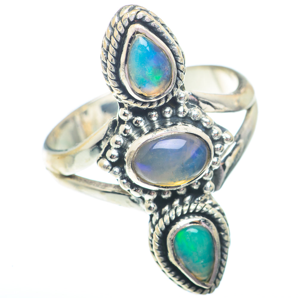 Ethiopian Opal Rings handcrafted by Ana Silver Co - RING73703