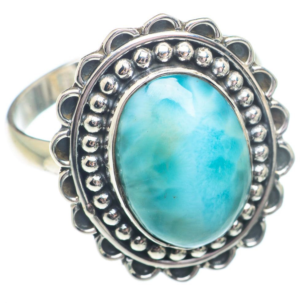 Larimar Rings handcrafted by Ana Silver Co - RING73710