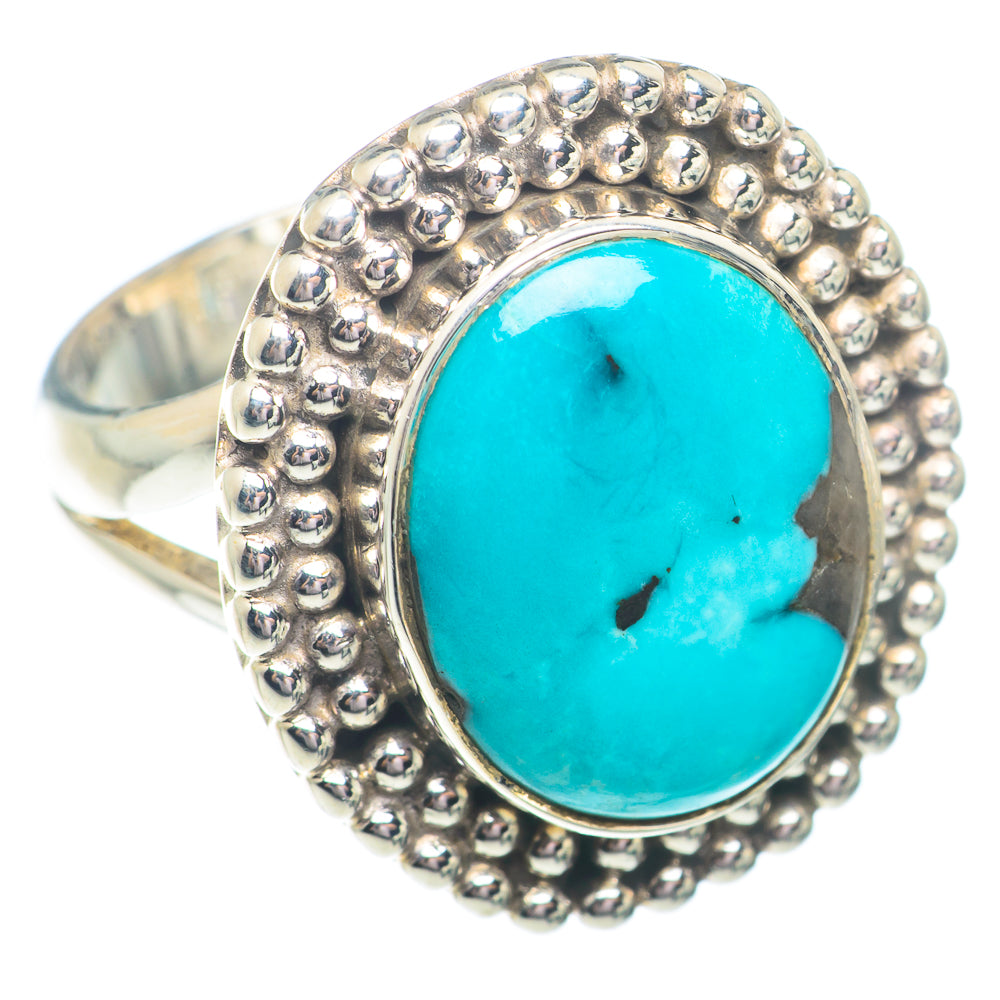 Tibetan Turquoise Rings handcrafted by Ana Silver Co - RING73714