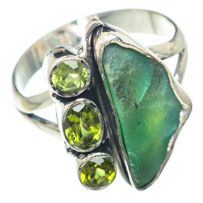 Chrysoprase, Peridot Rings handcrafted by Ana Silver Co - RING73718