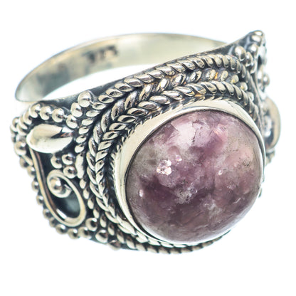 Lepidolite Rings handcrafted by Ana Silver Co - RING73728