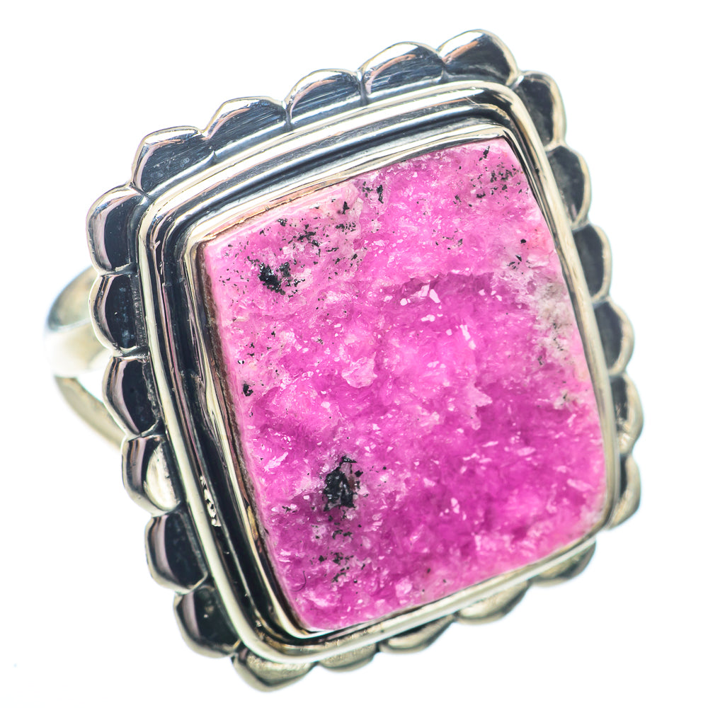 Cobalto Calcite Druzy Rings handcrafted by Ana Silver Co - RING73729