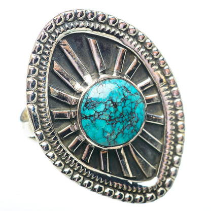 Tibetan Turquoise Rings handcrafted by Ana Silver Co - RING73749