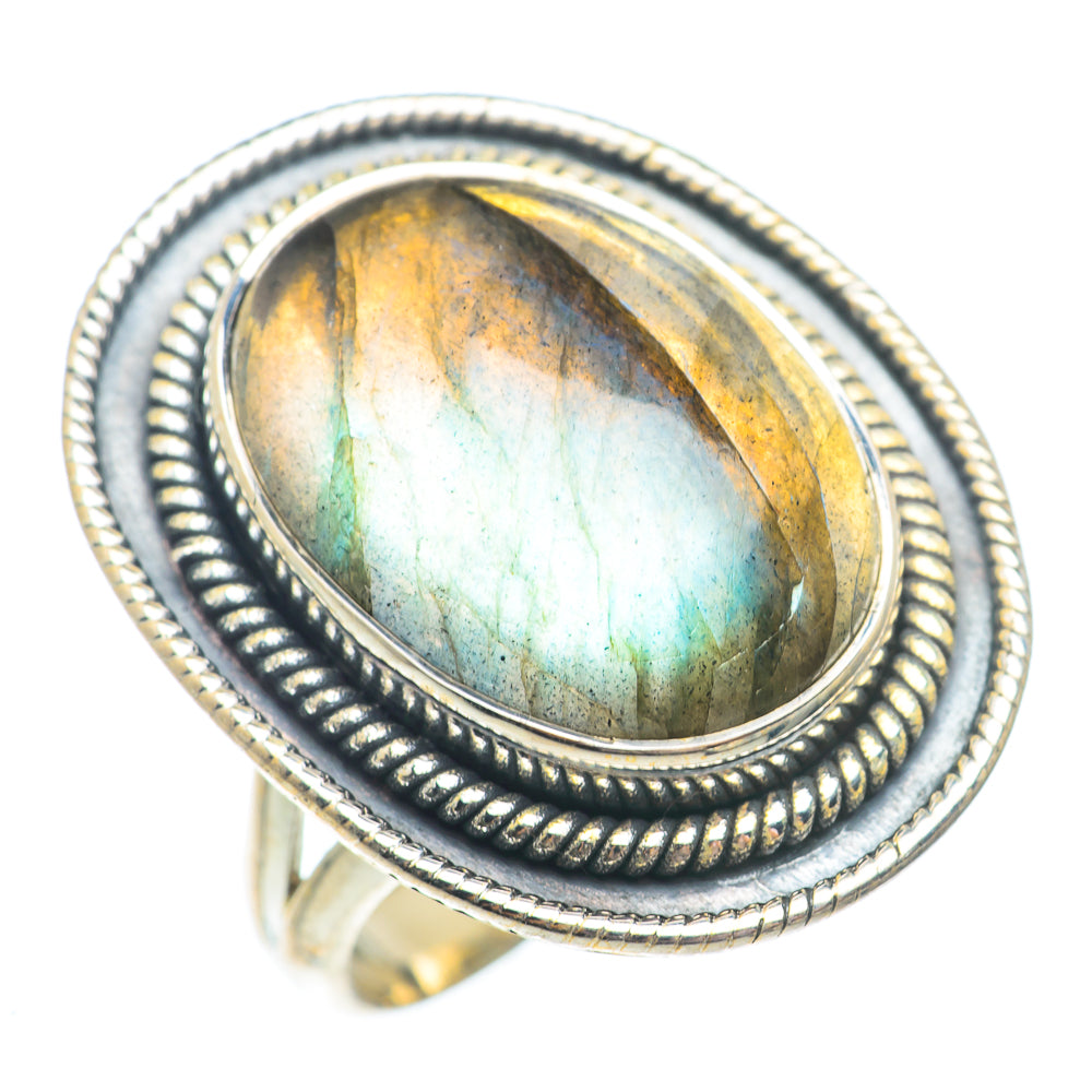 Labradorite Rings handcrafted by Ana Silver Co - RING73750
