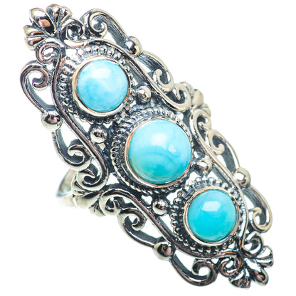 Larimar Rings handcrafted by Ana Silver Co - RING73752