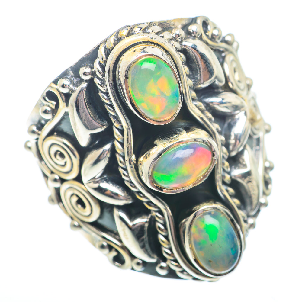 Ethiopian Opal Rings handcrafted by Ana Silver Co - RING73772