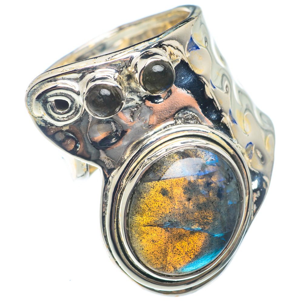 Labradorite Rings handcrafted by Ana Silver Co - RING73777