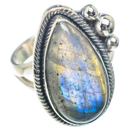 Labradorite Rings handcrafted by Ana Silver Co - RING73780