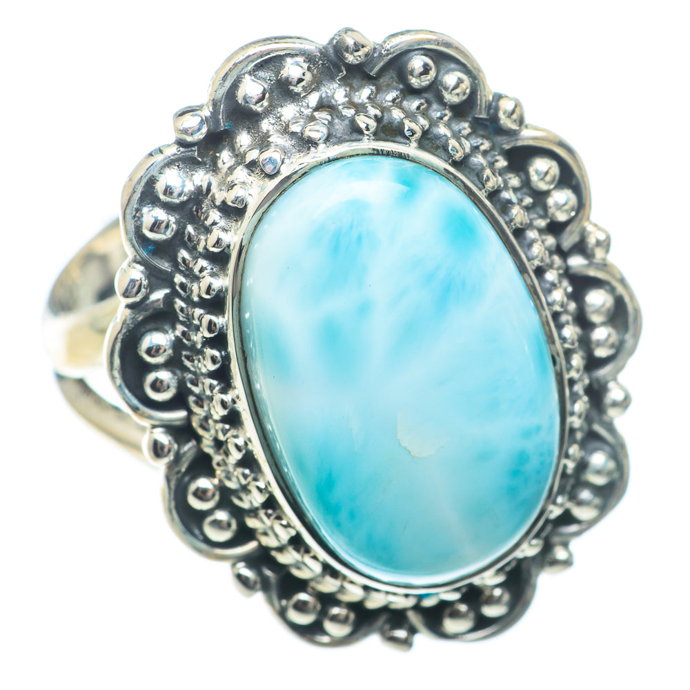 Larimar Rings handcrafted by Ana Silver Co - RING73820