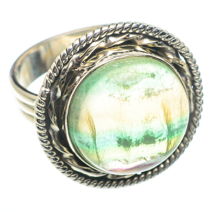 Green Fluorite Rings handcrafted by Ana Silver Co - RING73829