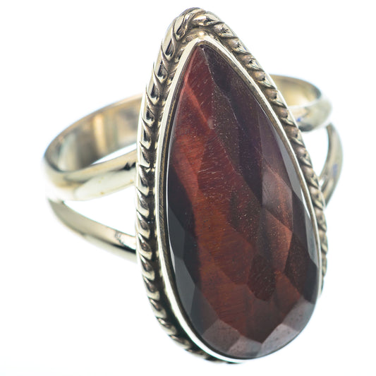 Red Tiger Eye Rings handcrafted by Ana Silver Co - RING73832
