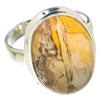 Brecciated Mookaite Rings handcrafted by Ana Silver Co - RING73837