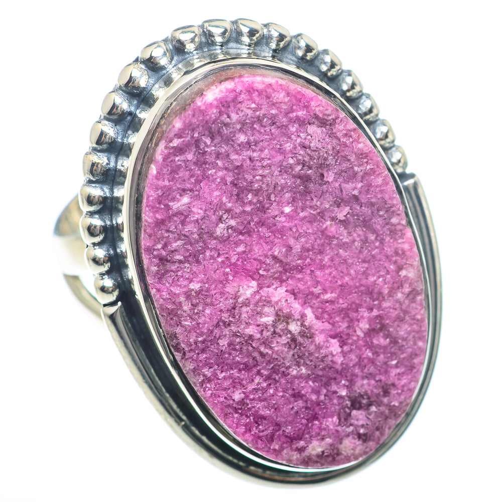 Cobalto Calcite Druzy Rings handcrafted by Ana Silver Co - RING73838