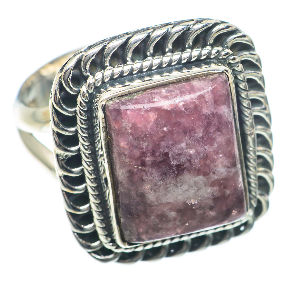 Lepidolite Rings handcrafted by Ana Silver Co - RING73839