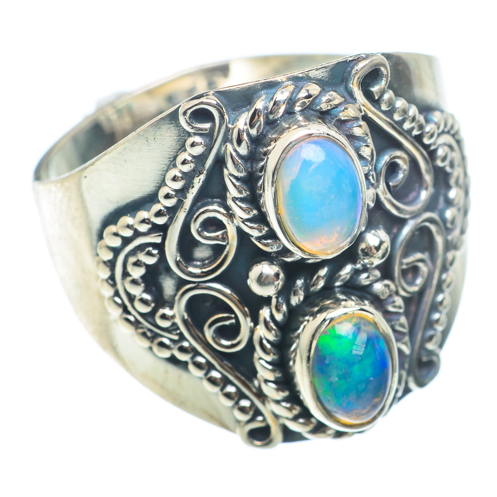 Ethiopian Opal Rings handcrafted by Ana Silver Co - RING73854