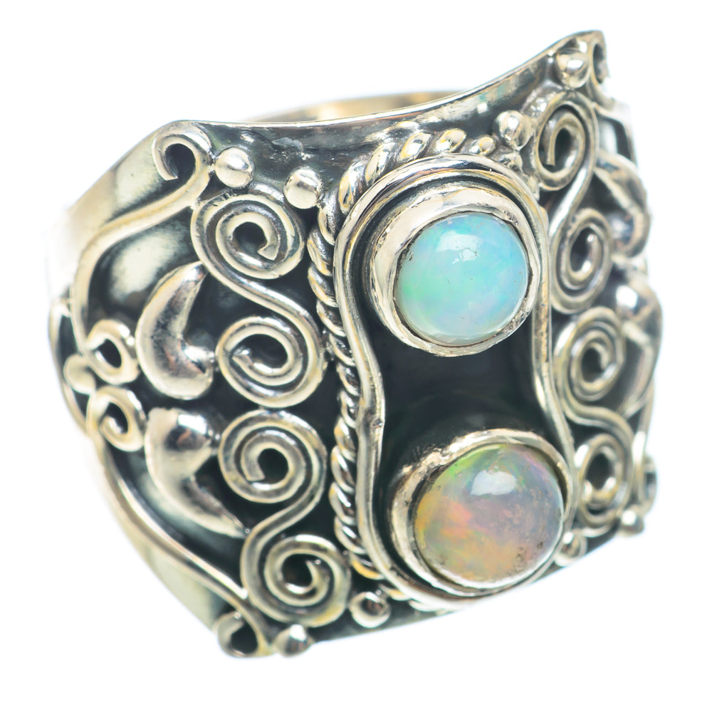Ethiopian Opal Rings handcrafted by Ana Silver Co - RING73855