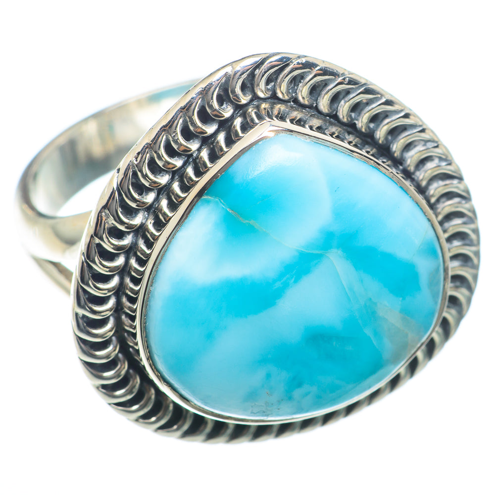 Larimar Rings handcrafted by Ana Silver Co - RING73861